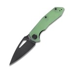 Kubey KU122E Coeus vreckový nôž 7,9 cm, Dark Stonewash, Jade zelená, G10