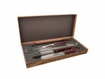 Tramontina 29899/264 Churrasco set/3ks na BBQ (vidlice, nůž, kleště), karton. obal, červená