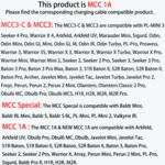 MCC S Black OLIGHT PL-MINI 2-hez/ Baldr mini/ Badr RL mini/ Baldr S