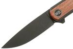 We Knife WE20043-3 Smooth Sentinel zsebkés 7,6 cm, Black Stonewash, titán, Cuibourtia fa 