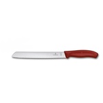 6.8631.21B Victorinox Swiss Classic Nůž na chléb a pečivo, vlnovkové ostří, 21 cm, červená, bliste