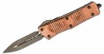 Microtech 138-13APCPS TROOODON Bronze Copper automata kés 7,8 cm, Apokaliptikus, bronz, réz, alumíni