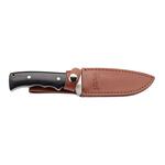 Herbertz 593413 opaskový nůž, 12 cm, Damast, dřevo Pakka