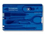 Victorinox 0.7122.T2B1 SwissCard Sapphire imitace platební karty, 10 funkcí, modrá, blistr