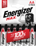 Energizer Max AA alkalické batérie 6ks E303327700