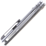 MKM MK FL01-GCT FLAME Drop Point kapesní nůž 7,2 cm, Sand Blast, zelená, Micarta, titan