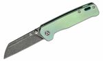 QSP Kés QS130-Y Penguin Titanium Green BlackStonewash zsebkés 7,8 cm, zöld, titán