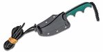 CRKT CR-2379 Minimalist® Persian malý kapesní nůž 7 cm, zelená, Micarta, pouzdro polypropylen