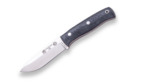 JOKER CM111-P Lynx vnější nůž 10,5 cm, černá, Micarta, kožené pouzdro, křesadlo, šňůrka