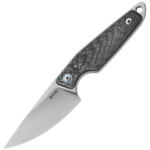 MKM MK MA01-CF MAKRO 1 Drop Point univerzális kés 7,3 cm, kőmosott, szénszálas, bőr tok