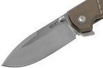 MKM MK MM-TBR MAXIMO vreckový nôž 8,2 cm, Stonewash, bronzová, titán 