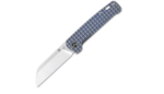 QSP Kés QS130-RFRG1 Penguin Titanium Frag Blue Kőmosott zsebkés 7,8 cm, kék, titán