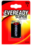 Energizer Eveready Super Heavy Duty 9V 6F22 zinko-chloridová baterie 1ks 7638900227543