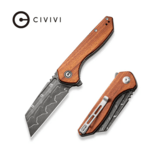 CIVIVI C23036-DS1 ExOne vreckový nôž 7,5 cm, damašek, drevo Guibourtia