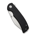 S23064-2 Sencut Omniform fekete vászon Micarta nyél, szatén bevonatú 9Cr18MoV penge Lin