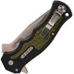 Cold Steel 20MWC Crawford Model 1 vreckový nôž 8,9 cm, čierno-zelená, Zy-Ex