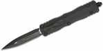 Microtech 227-1T Dirac Delta Black Tactical automata kés 9,6 cm, teljesen fekete, alumínium 