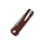 QSP Knife QS131-B2 Hawk Laminated kapesní nůž 8,2 cm, damašek, dřevo Cocobolo