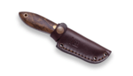 JOKER CN121 Avispa všestranný nôž na krk 8 cm, orechové drevo, kožené puzdro