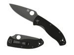 Spyderco C122GBBKP Tenacious Black Plain vreckový nôž 8,6 cm, čierna, G10