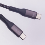 Maxlife MXUC-11 magnetický kabel USB-C - USB-C 1,0m 100W, nylon, černá (OEM0101402)