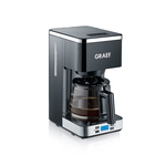GRAEF FK502EU Kávovar na filtrovanou kávu černý, skleněný hrnek, časovač, 1,25 L