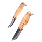 WOOD JEWEL WJ23NA Doubleknife súprava 2 loveckých nožov, breza, paroh, kožené dvojpuzdro