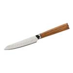 Herbertz 392110 univerzálny kuchynský nôž 11,5cm, damašek a AUS-10V, olivové drevo a G10