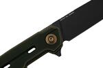 We Knife WE22026-3 Navo zsebkés 8,3 cm, Black Stonewash, fekete-bronz, titán 