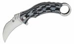 QSP Knife QS120-E Eagle Black/Grey vreckový nôž - karambit 7,7 cm, satin, čierno-šedá, G10