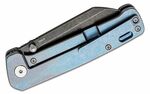 QSP Knife QS130-S Penguin Titanium Bue BlackStonewash kapesní nůž 7,8 cm, modrá, titan