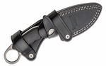 H2 GBK LionSteel Fixed Blade M390 stone washed, Solid G10 handle, leather sheath