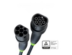 EVKABGC01 Green Cell Snap Type 2 EV Charging Cable 22 kW 5 m for Tesla Model 3 S X Y, VW ID.3, ID.4,
