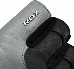 RDX Rukavice šedé GYM GLOVE LEATHER S14 GRAY, kůže, velikost XXXL