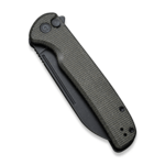 CIVIVI C20022-2 Chavelier vreckový nôž 8,8 cm, Black Stonewash, tmavozelená, Micarta