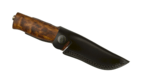 Helle HE-201049 Fossekallen 12C27 vnější nůž 8,9 cm, dřevo kadeřavé břízy, kožené pouzdro