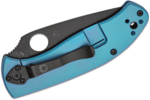 C122TIBLBKP Spyderco TENACIOUS BLUE TI BLACK PLAINEDGE
