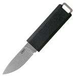 CRKT CR-2425 SCRIBE™ BLACK nôž na krk 4,4 cm, Stonewash, plast ABS, puzdro