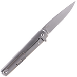 MKM MK FL01-GCT FLAME Drop Point kapesní nůž 7,2 cm, Sand Blast, zelená, Micarta, titan
