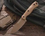 KA-BAR KB-BK19 Becker Nessmuk univerzální nůž 11 cm, písková hnědá, Zytel, pouzdro polymer