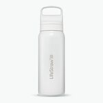 LGV41SWHWW Lifestraw Go 2.0 Stainless Steel Water Filtr Bottle 1L White