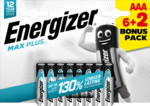 Energizer Max Plus AAA alkalické batérie 6+2 8ks E303321400
