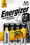 Energizer Alkaline Power AA / 4 LR6 / 4 alkalické tužkové baterie 4ks 7638900246599