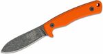 ESEE-AGK-OR ESEE HUNTING KNIFE lovecký nôž 8,9 cm, Black Stonewash, oranžová, G10, kožené puzdro