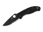 Spyderco C122PSBBK Tenacious Lightweight Black kapesní nůž 8,6 cm, celočerná, FRN