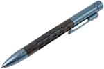 NY FC BLM LionSteel Twist Pen Titanium BLUE MATTE with Carbon Fiber. Fisher Space refill