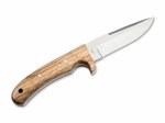 Magnum 02GL687 Elk Hunter outdoorový nůž 10,1 cm, Satin, dřevo Zebrawood, kožené pouzdro