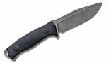 LionSteel M5B G10 nůž do přírody 11,5 cm, Blackwash, černá, G10, pouzdro Cordura