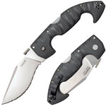 Cold Steel 21SS Spartan Serrated vreckový nôž 11,4 cm, šedá, Griv-Ex, spona