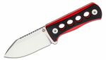 QSP Knife QS141-B1 Canary G10 Black/Red nůž na krk 6,4 cm, G10, černo-červená, pouzdro Kydex